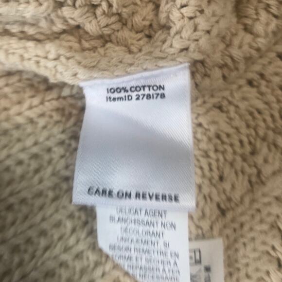 L.L.Bean Signature Cotton Fisherman Sweater - women’s size L - Picture 6 of 7